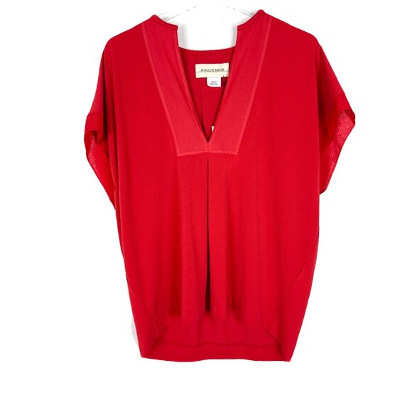NWT By Malene Birger Verzalio Top Blouse Silk Blend Red Size Small S $245 NEW - Picture 1 of 12
